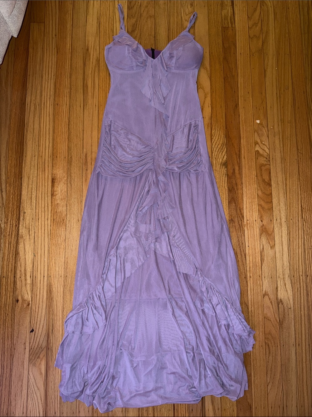 Maxi V-neck Ruffle Dress - Picture 2 of 5